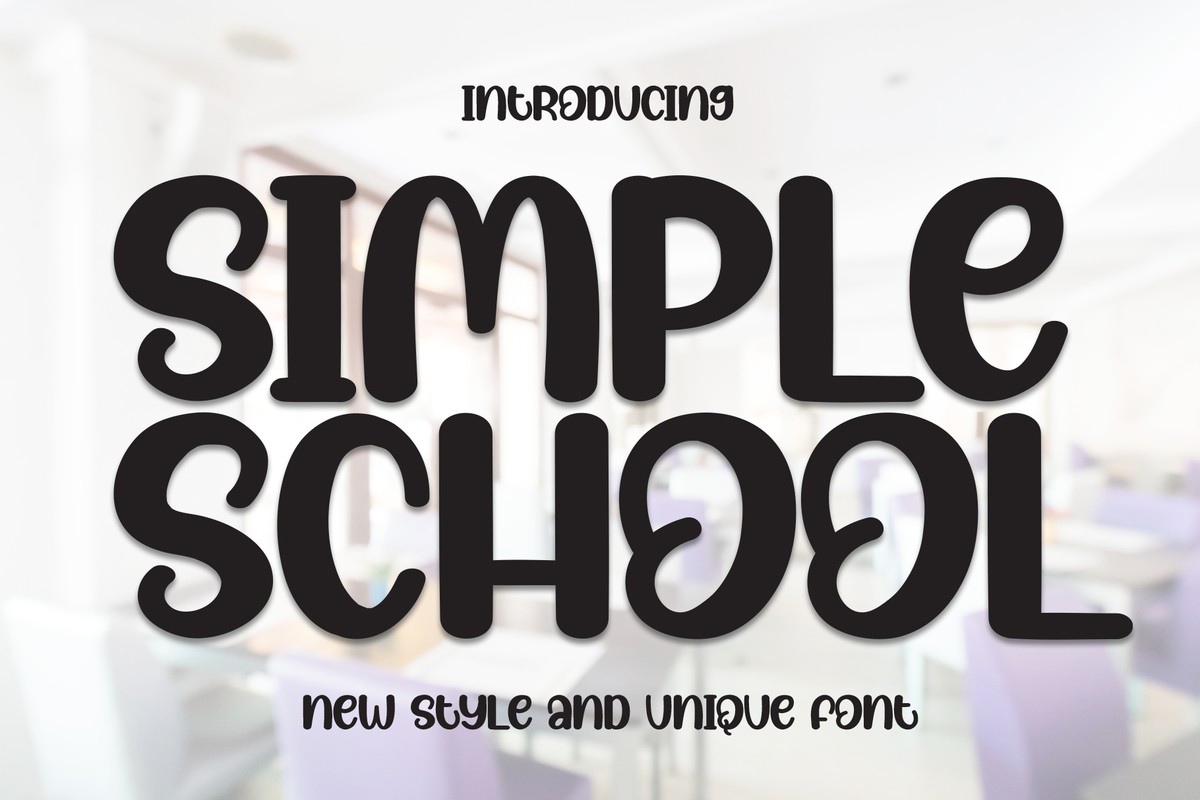 フォント Simple School