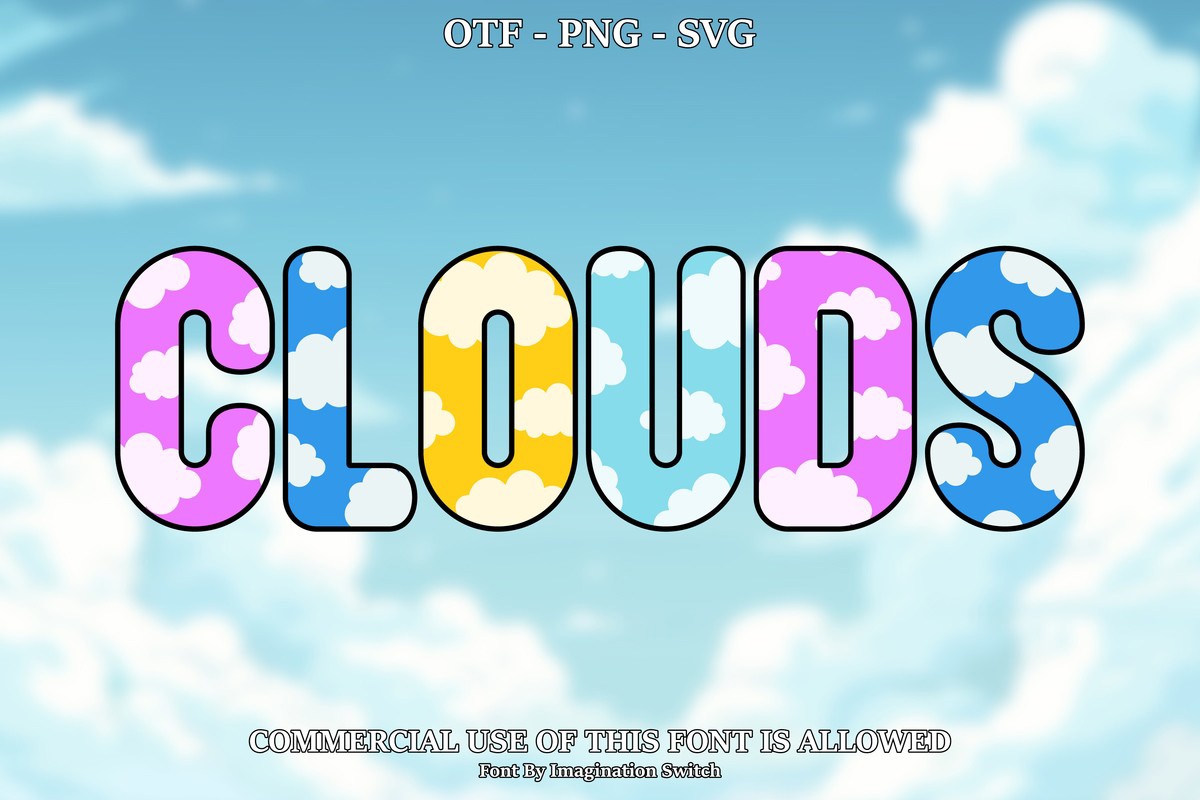 フォント Clouds