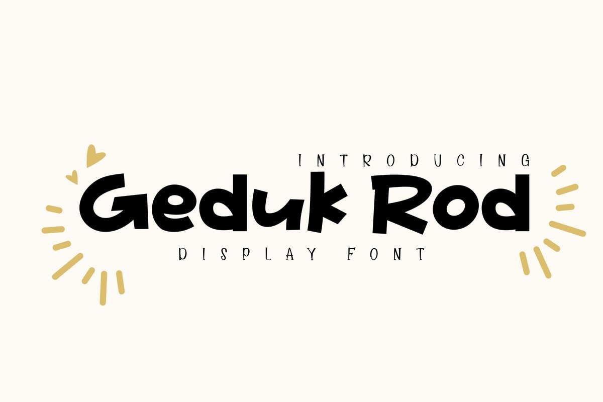 フォント Geduk Rod