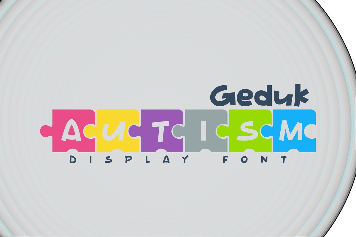 フォント Geduk Autism