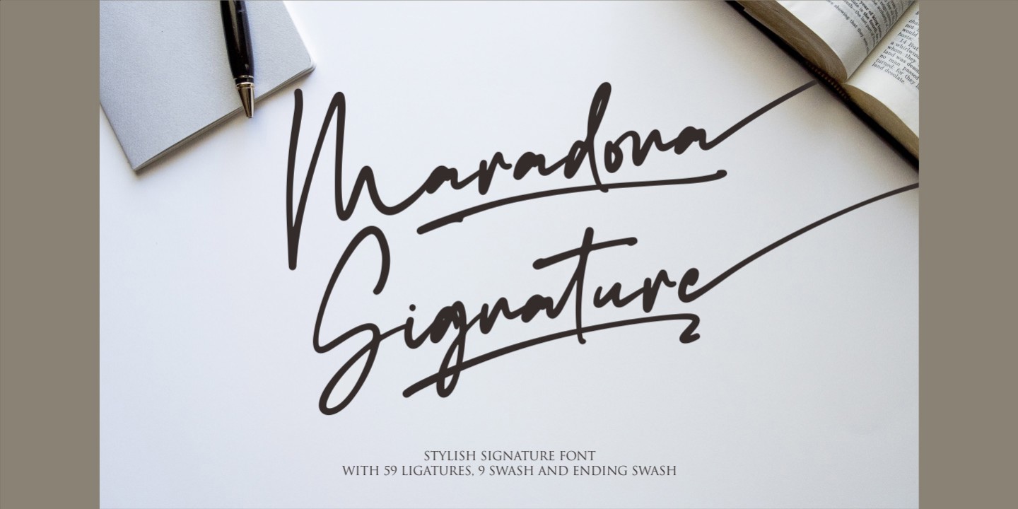 フォント Maradona Signature