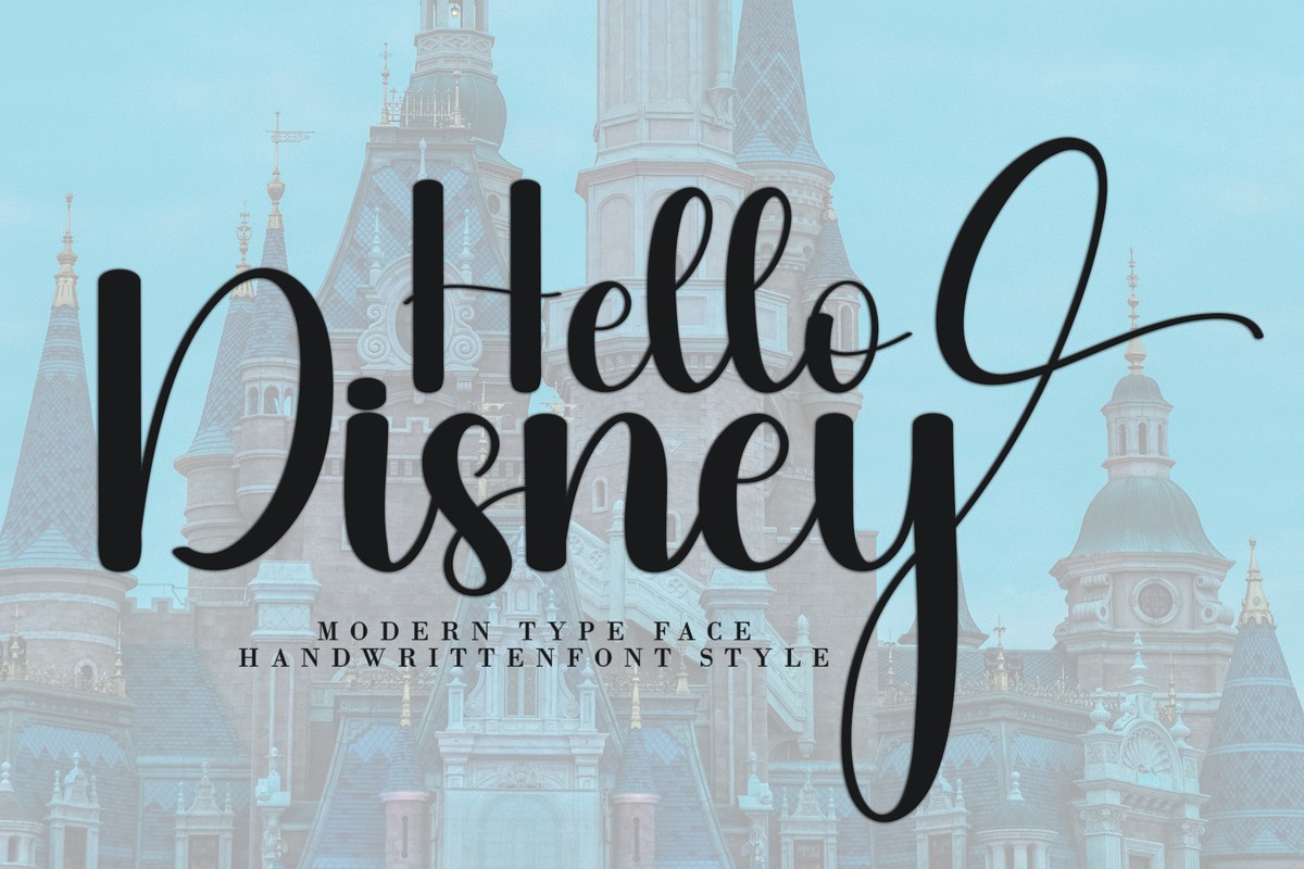 フォント Hello Disney