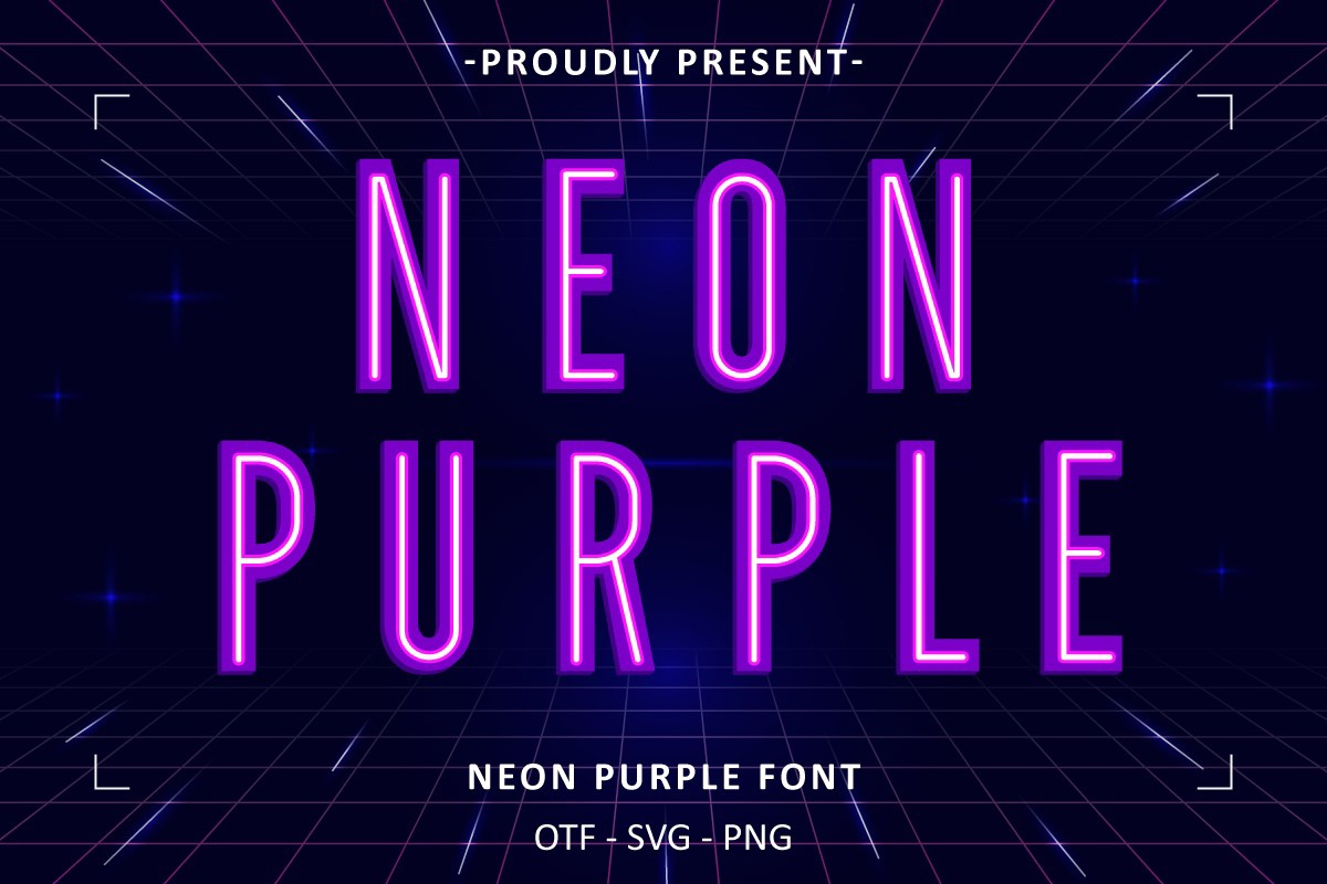 フォント Neon Purple