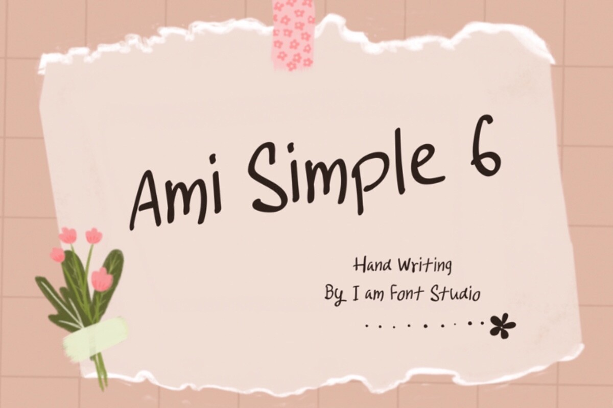 フォント Ami Simple 6