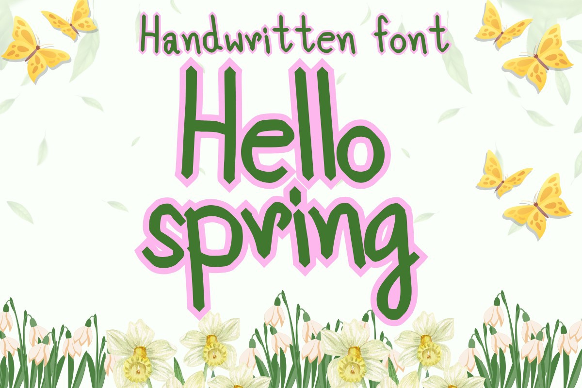 フォント Hello Spring