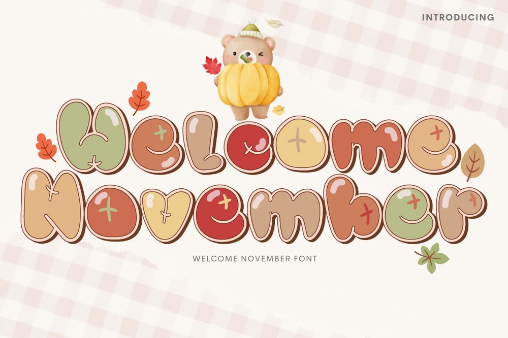 フォント Welcome November