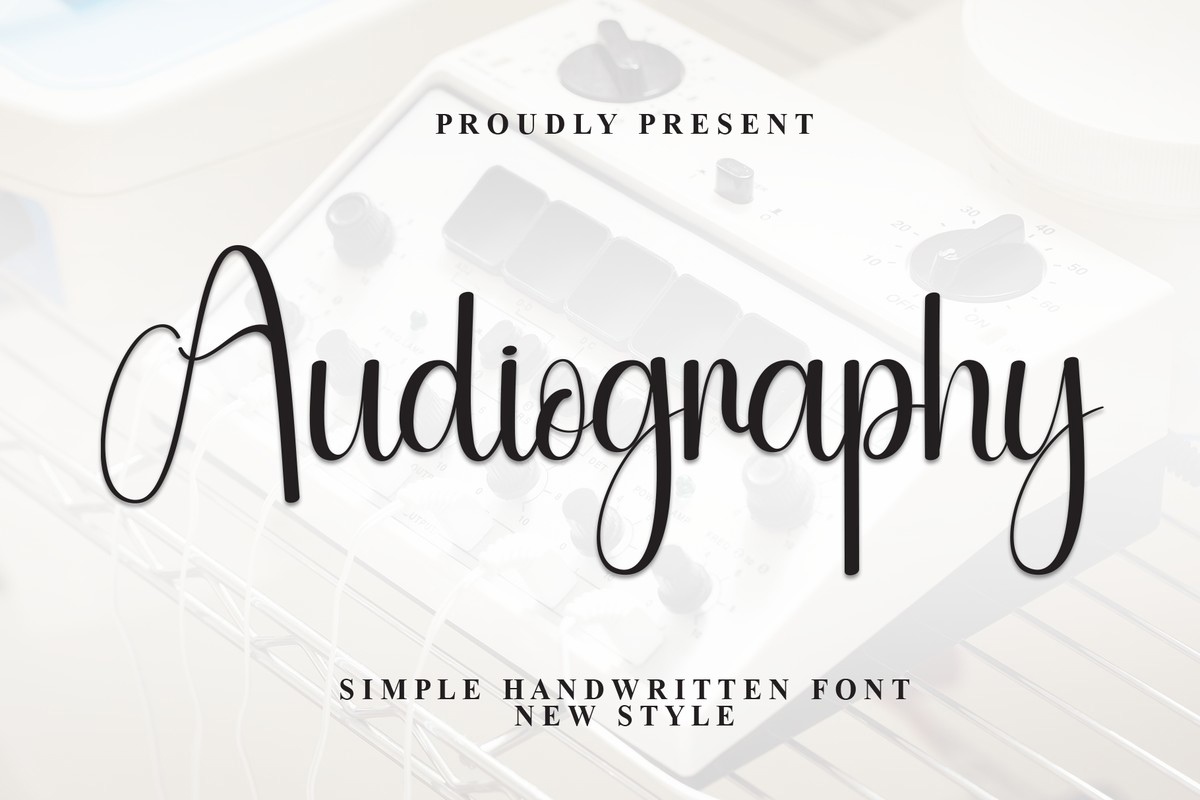 フォント Audiography