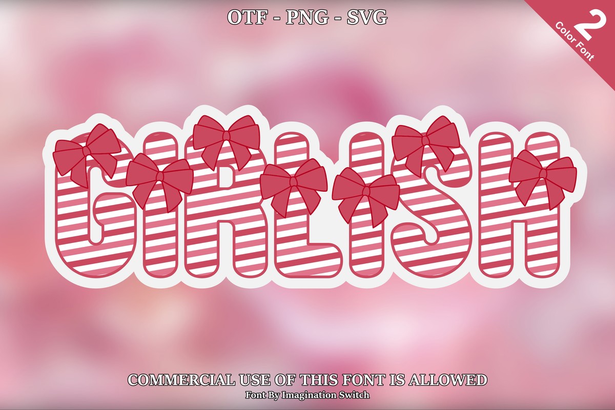 フォント Girlish