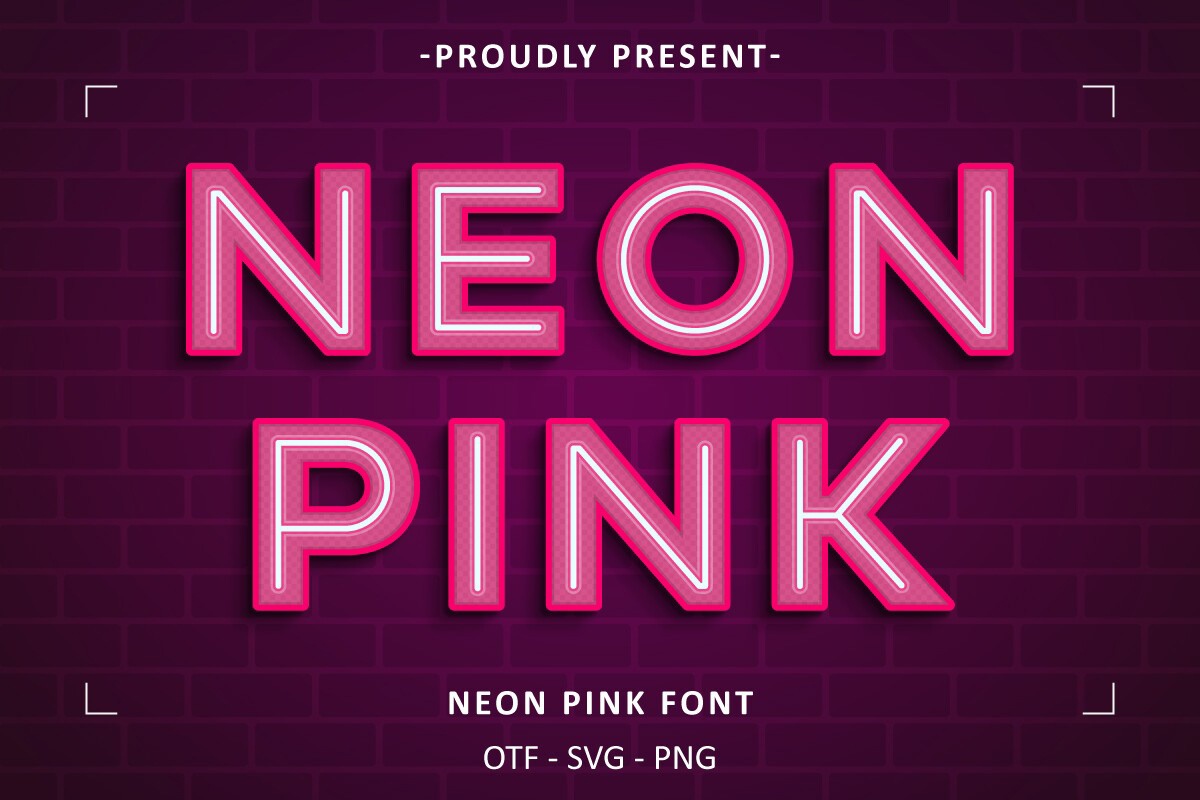 フォント Neon Pink
