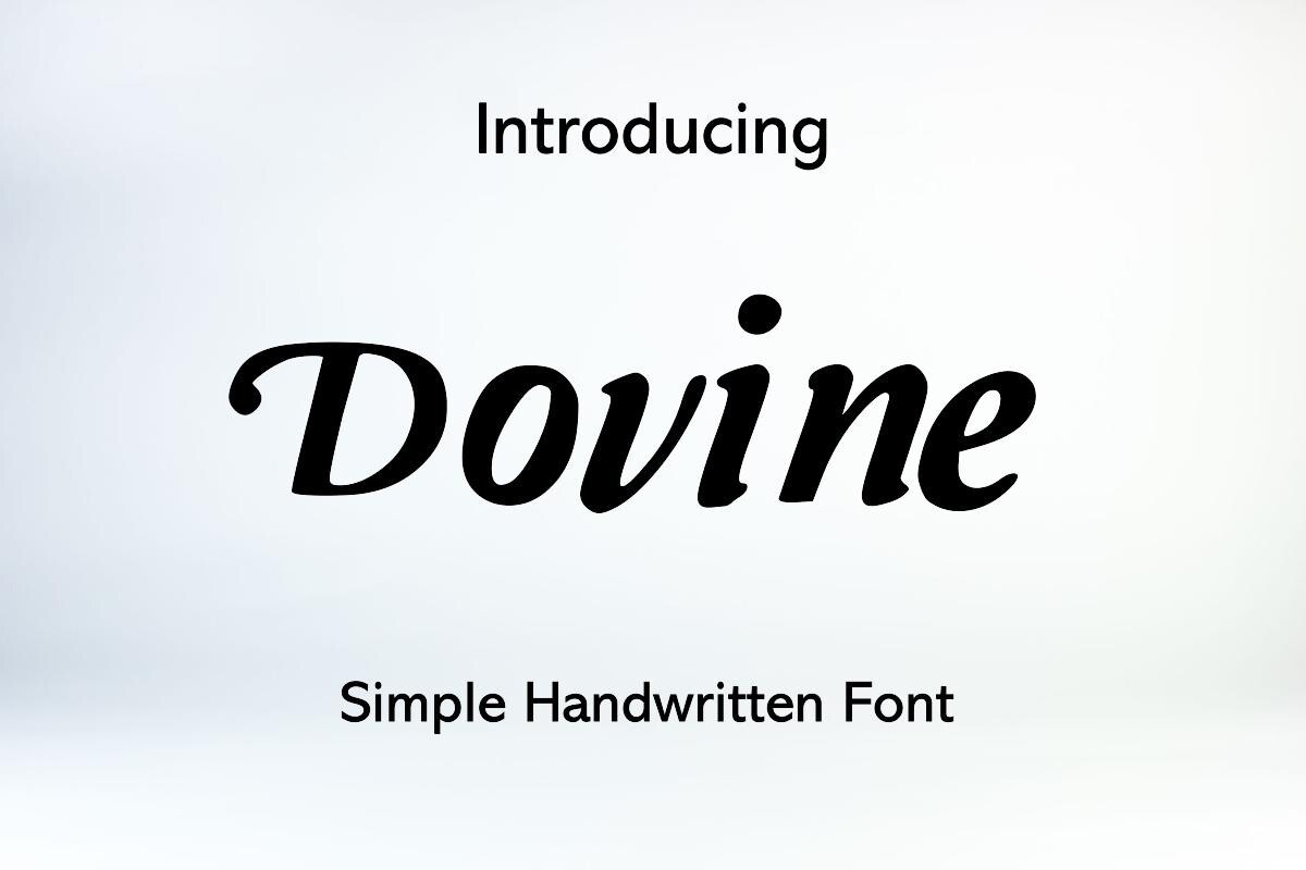 フォント Dovine