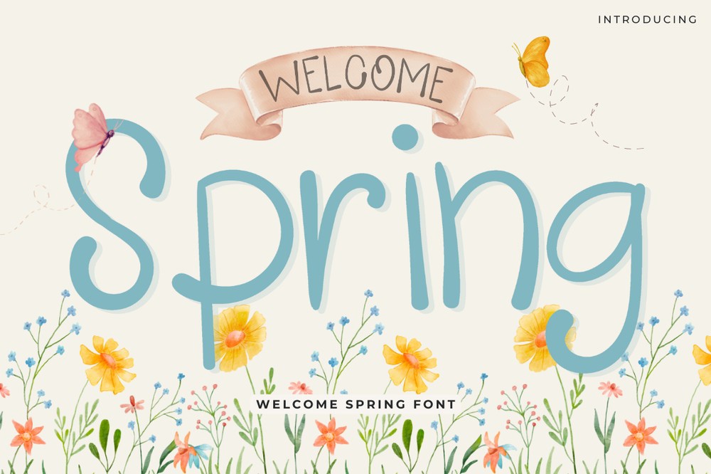 フォント Welcome Spring