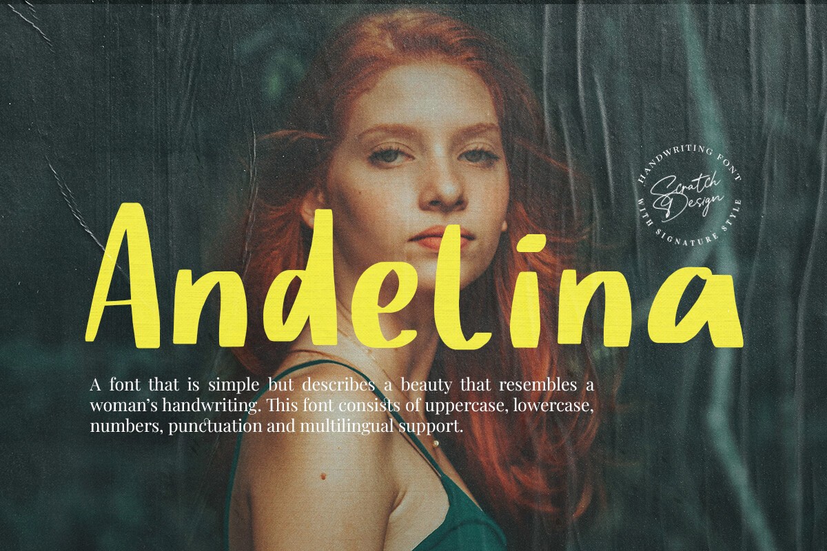 フォント Andelina