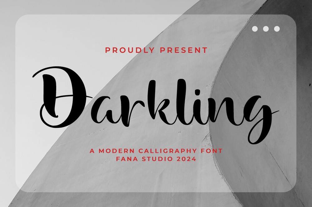 フォント Darkling