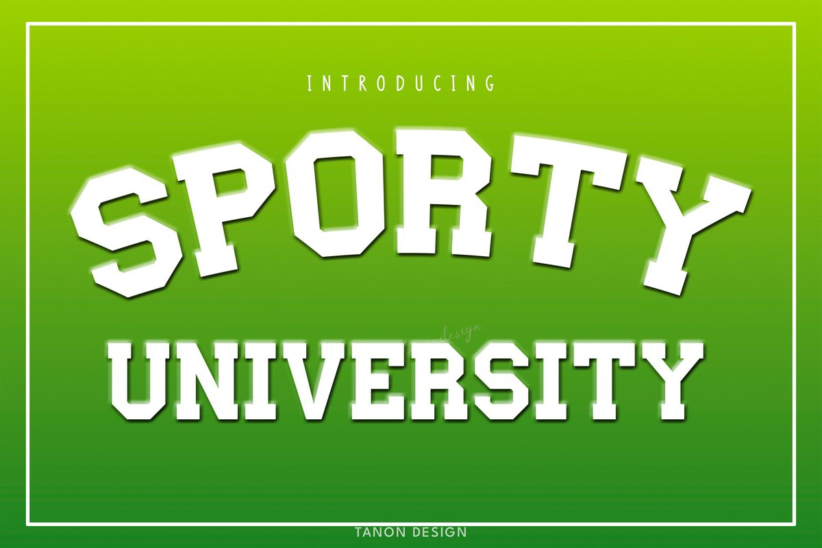 フォント Sporty University