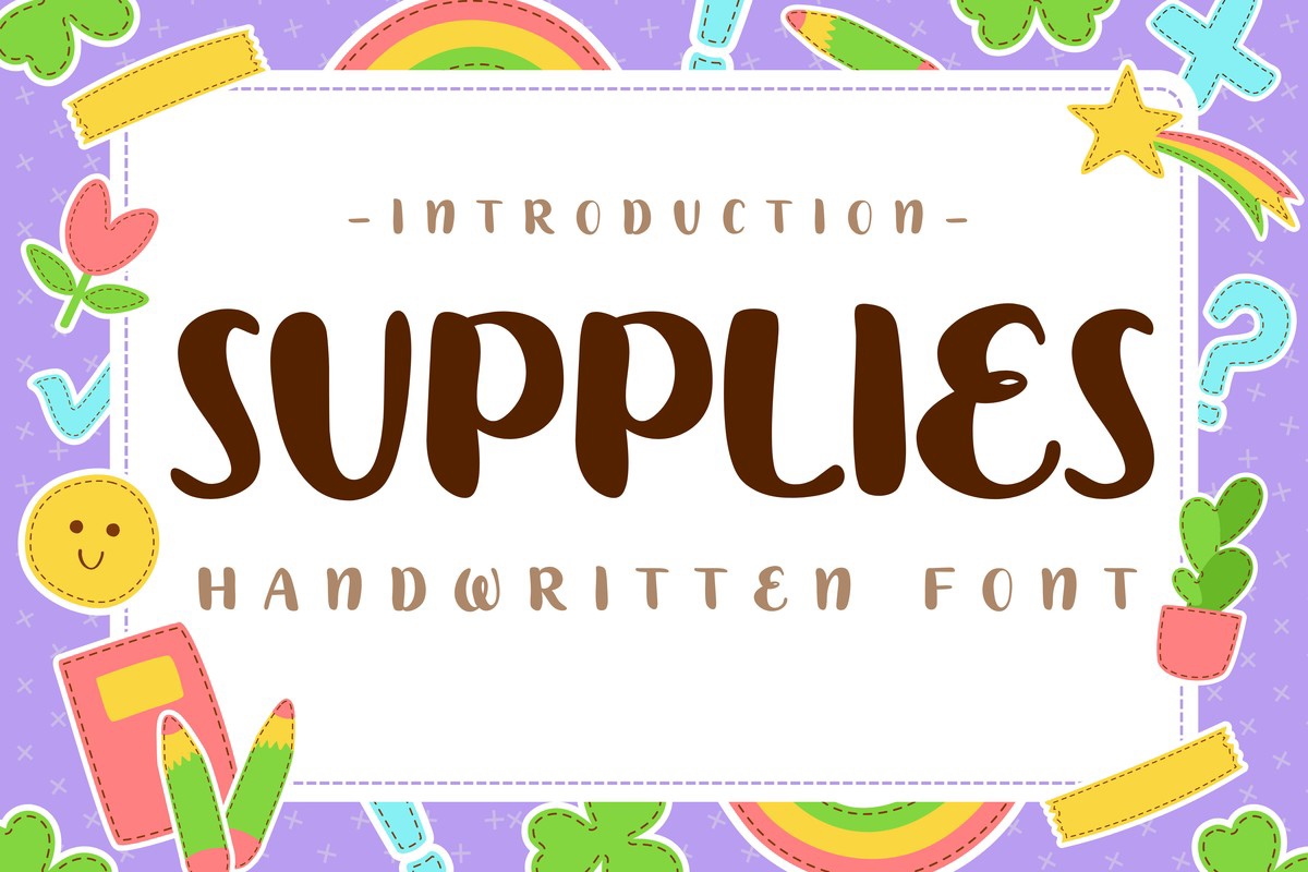 フォント Supplies
