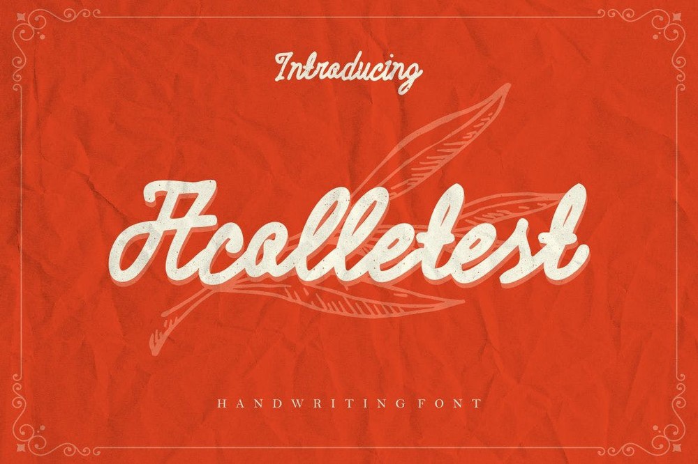 フォント Acolletest