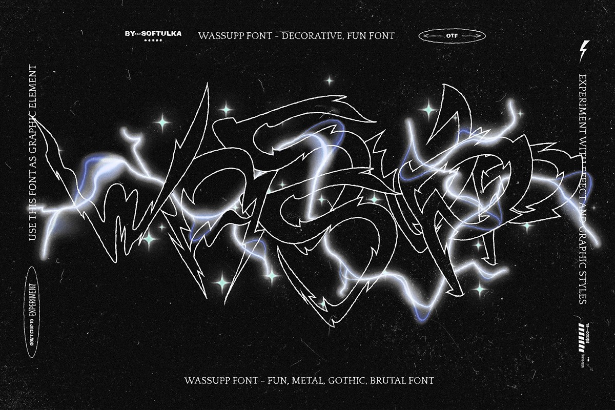 フォント Wassupp