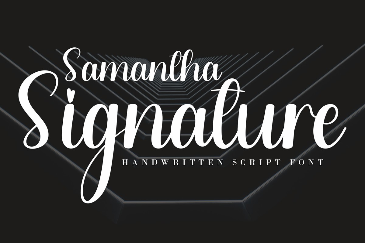 フォント Samantha Signature