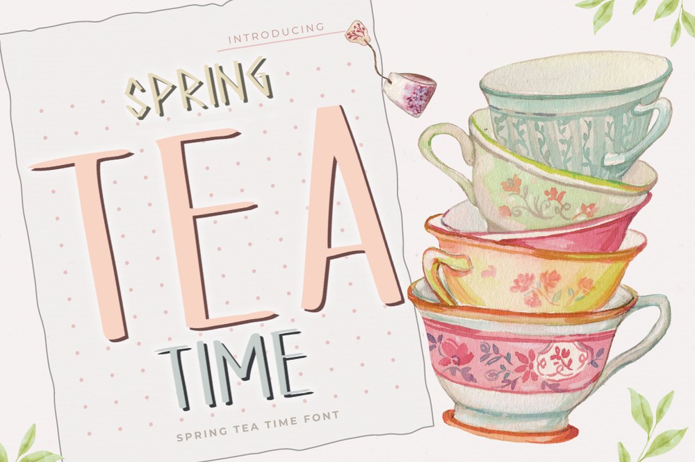 フォント Spring Tea Time