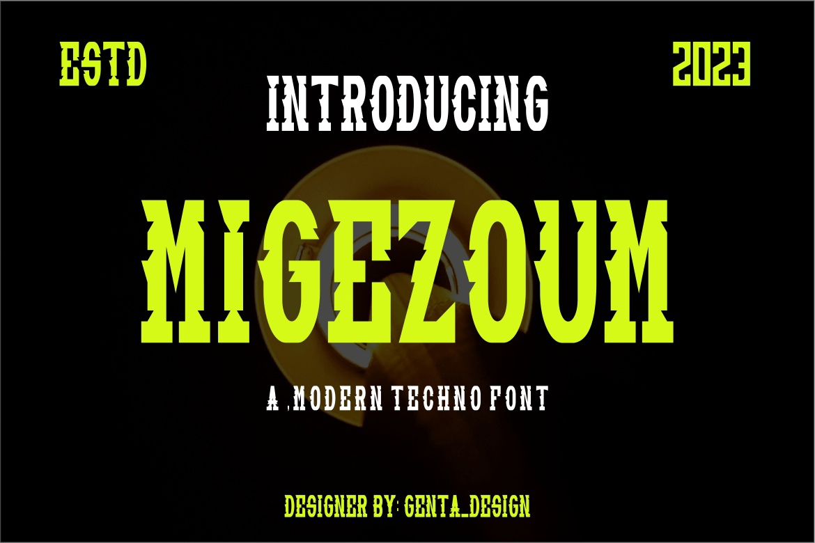 フォント Migezoum