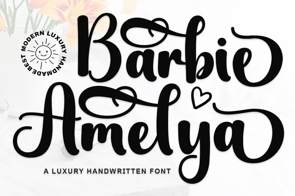 フォント Barbie Amelya