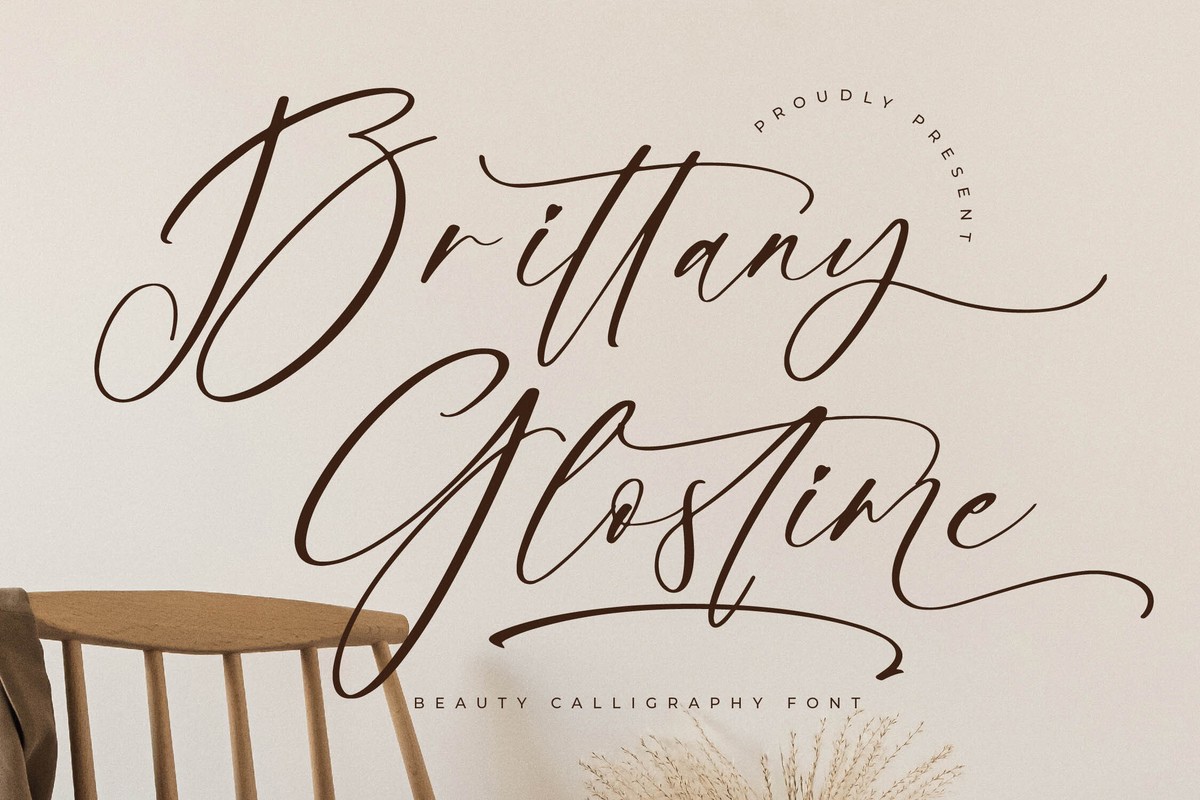 フォント Brittany Glostime