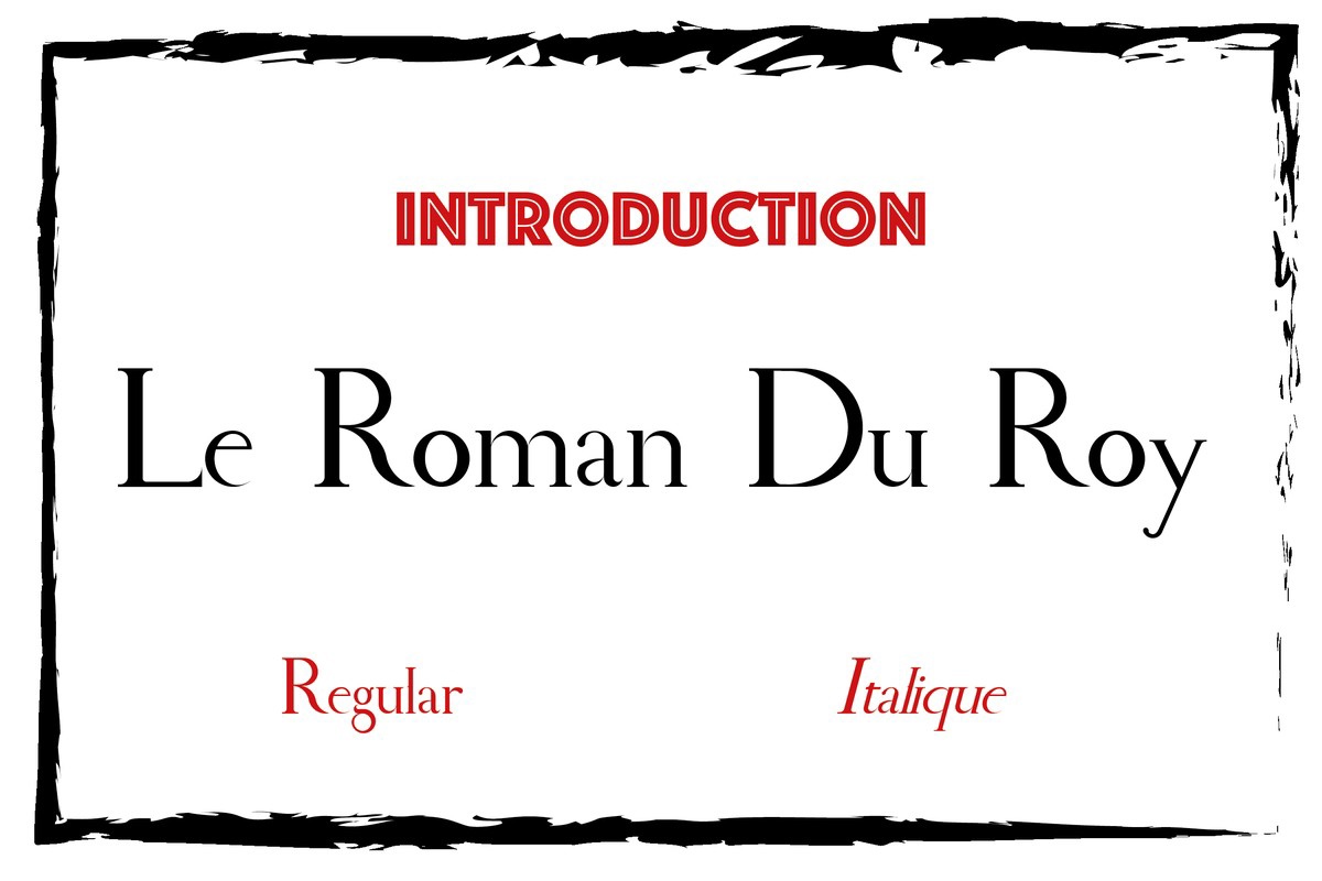 フォント Le Roman Du Roy