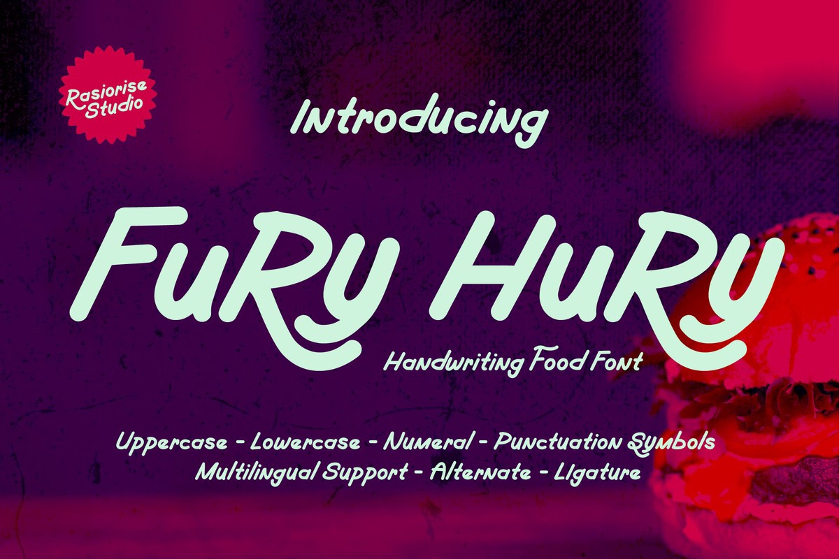 フォント Fury Hury