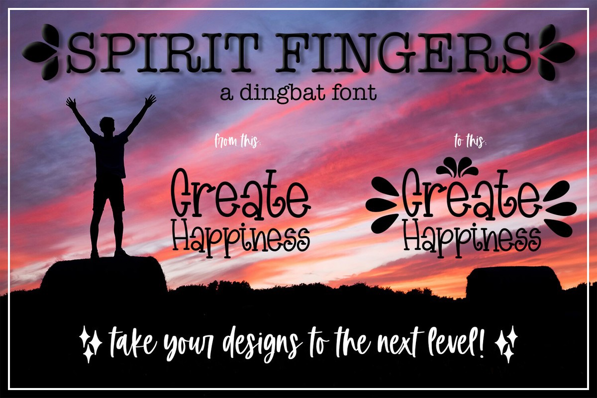 フォント Spirit Fingers