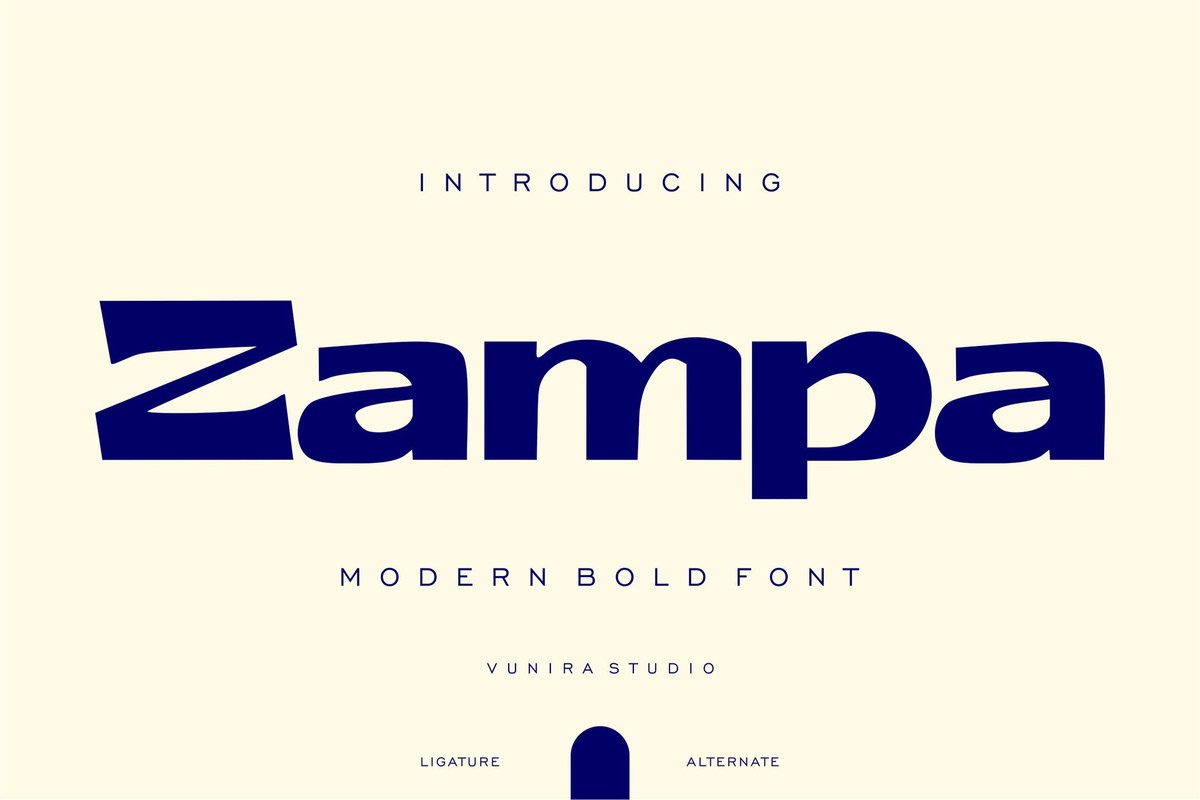 フォント Zampa