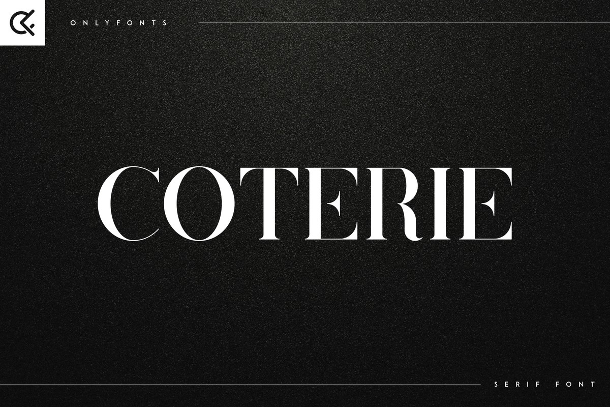 フォント Coterie