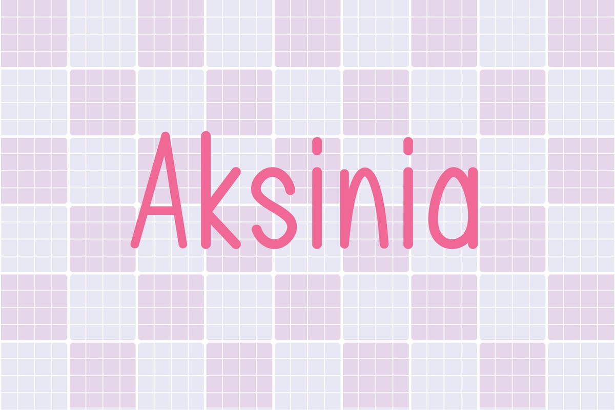 フォント Aksinia