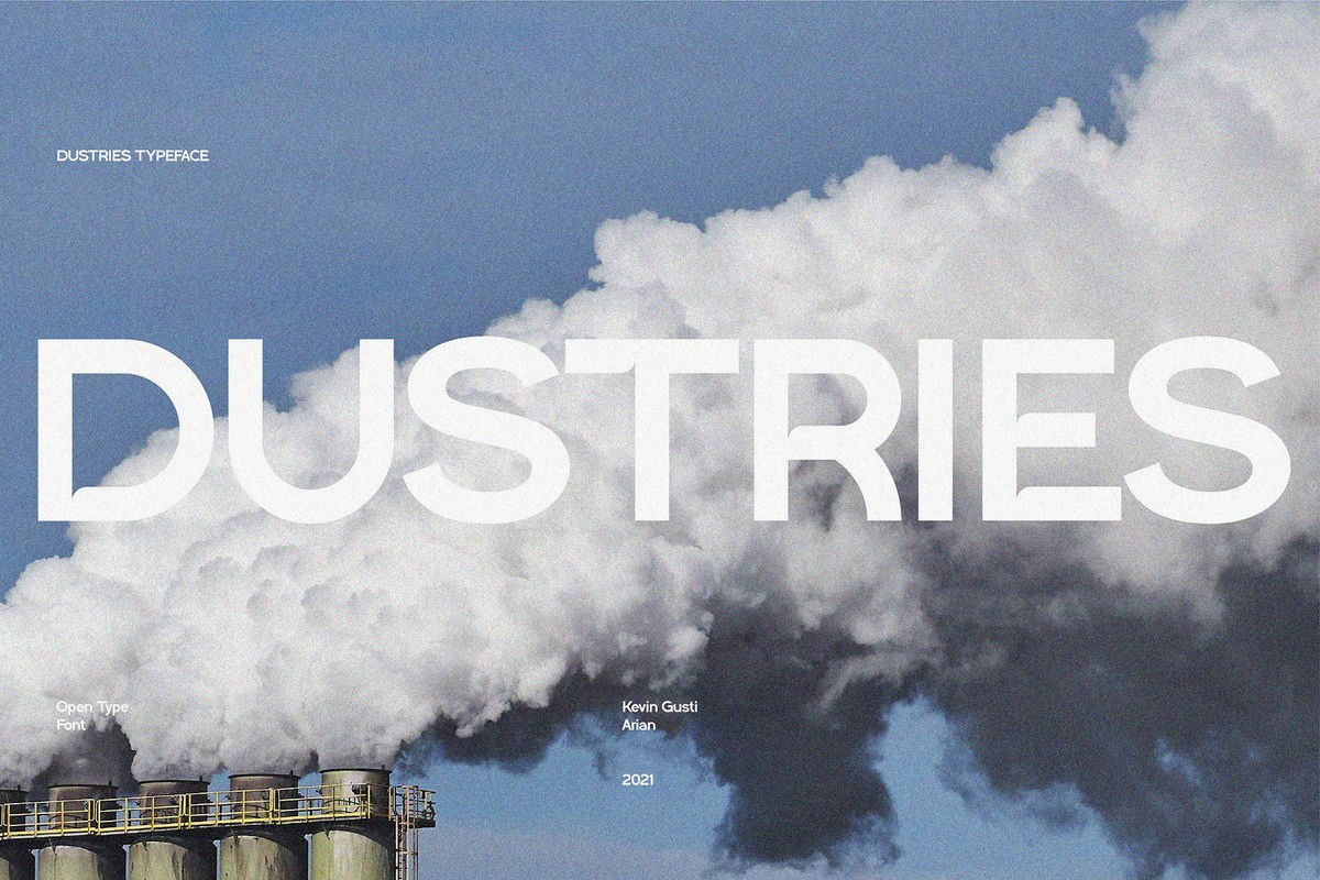 フォント Dustries