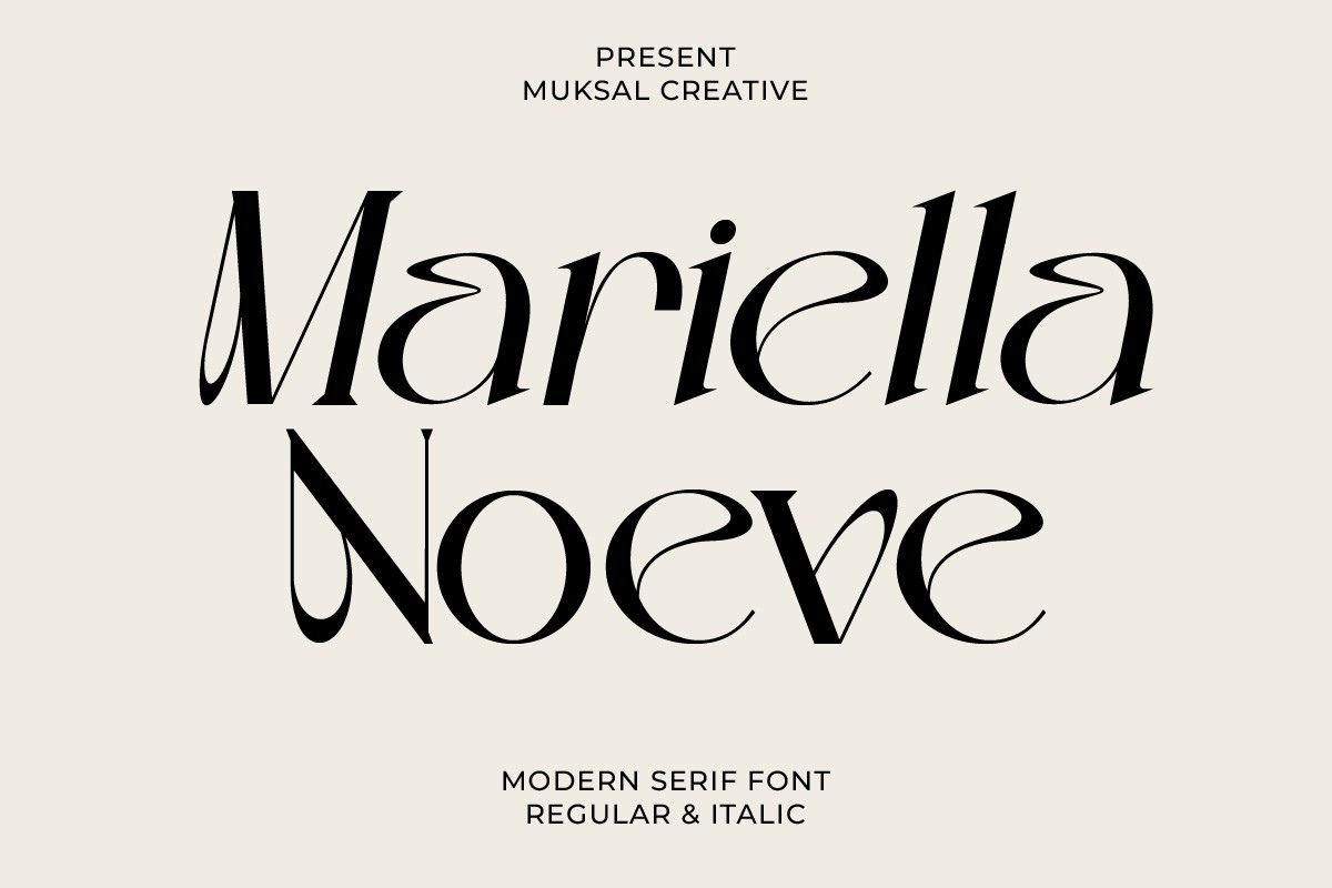 フォント Mariella Noeve