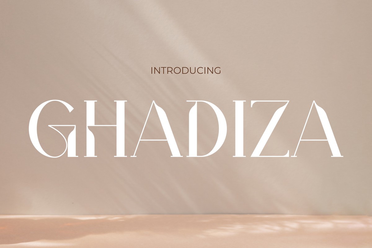 フォント Ghadiza