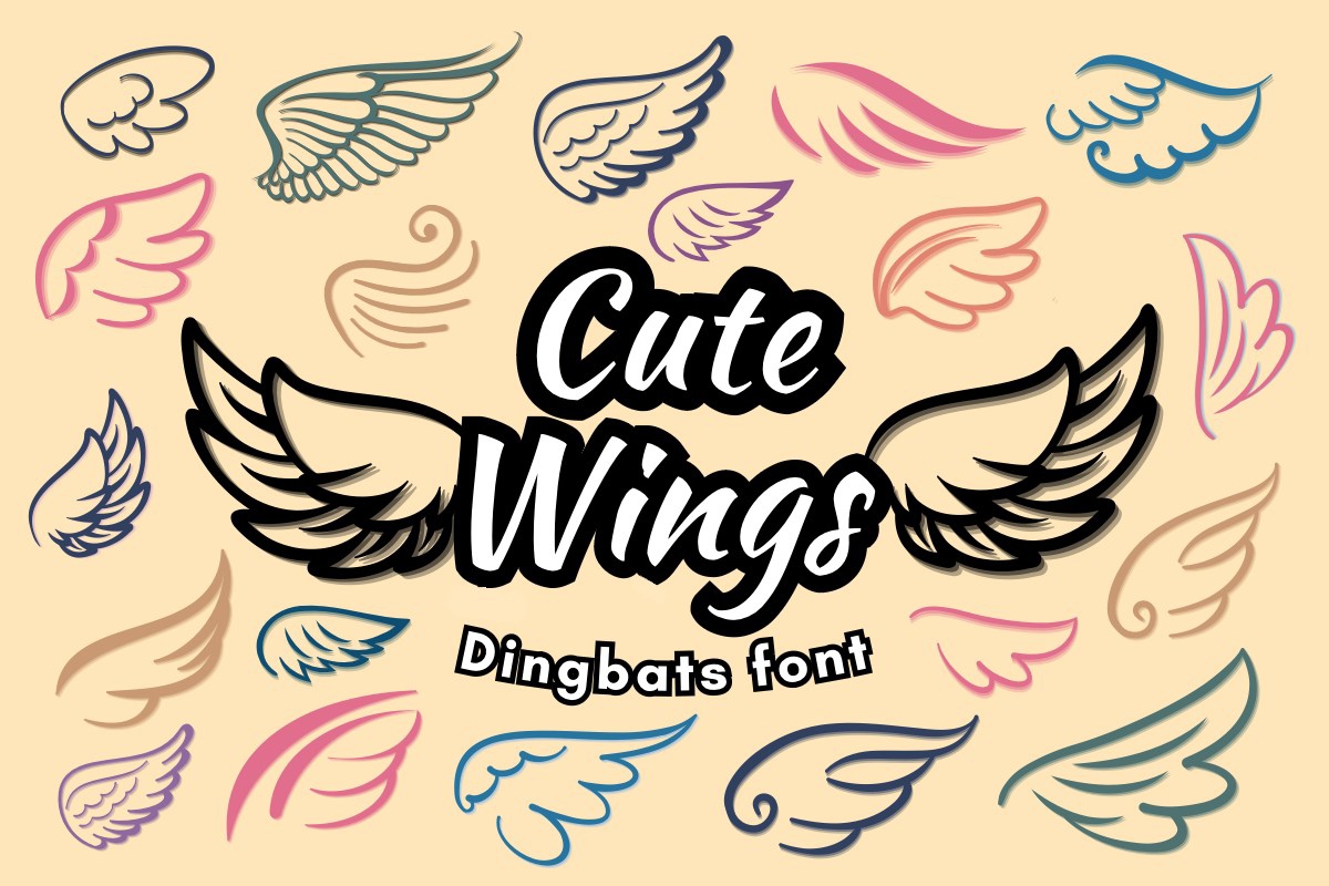 フォント Cute Wings