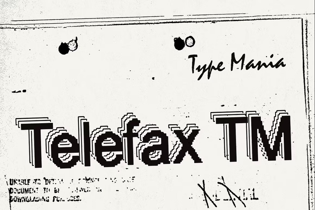 フォント Telefax TM