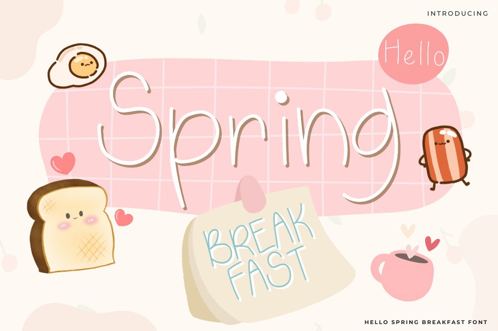 フォント Hello Spring Breakfast