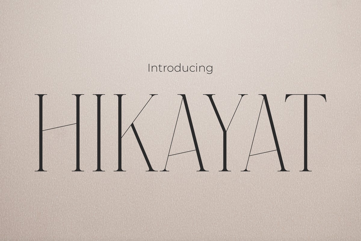 フォント Hikayat