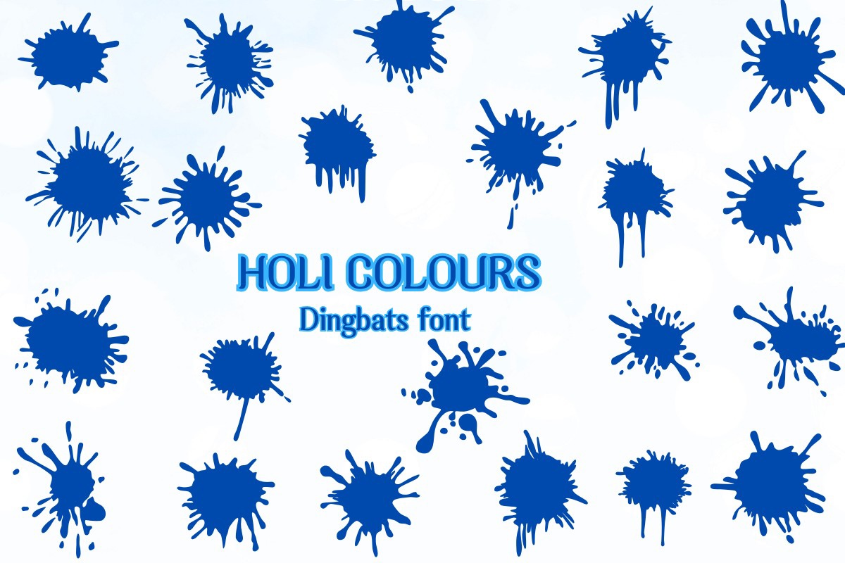 フォント Holi Colours