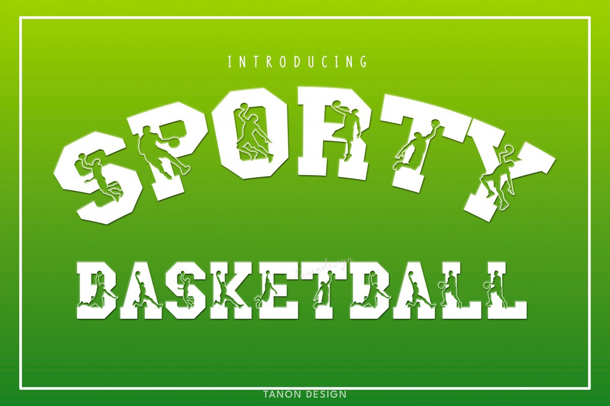 フォント Sporty Basketball