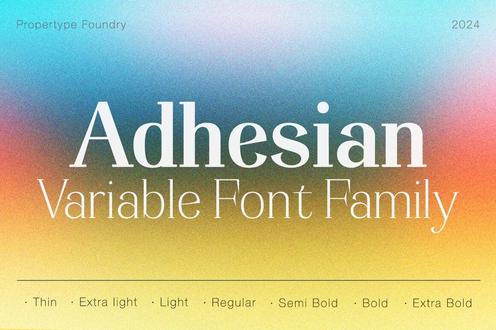 フォント Adhesian