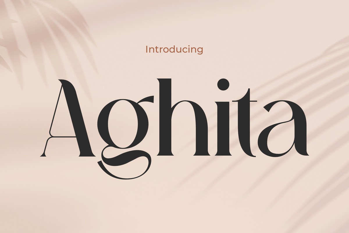 フォント Aghita