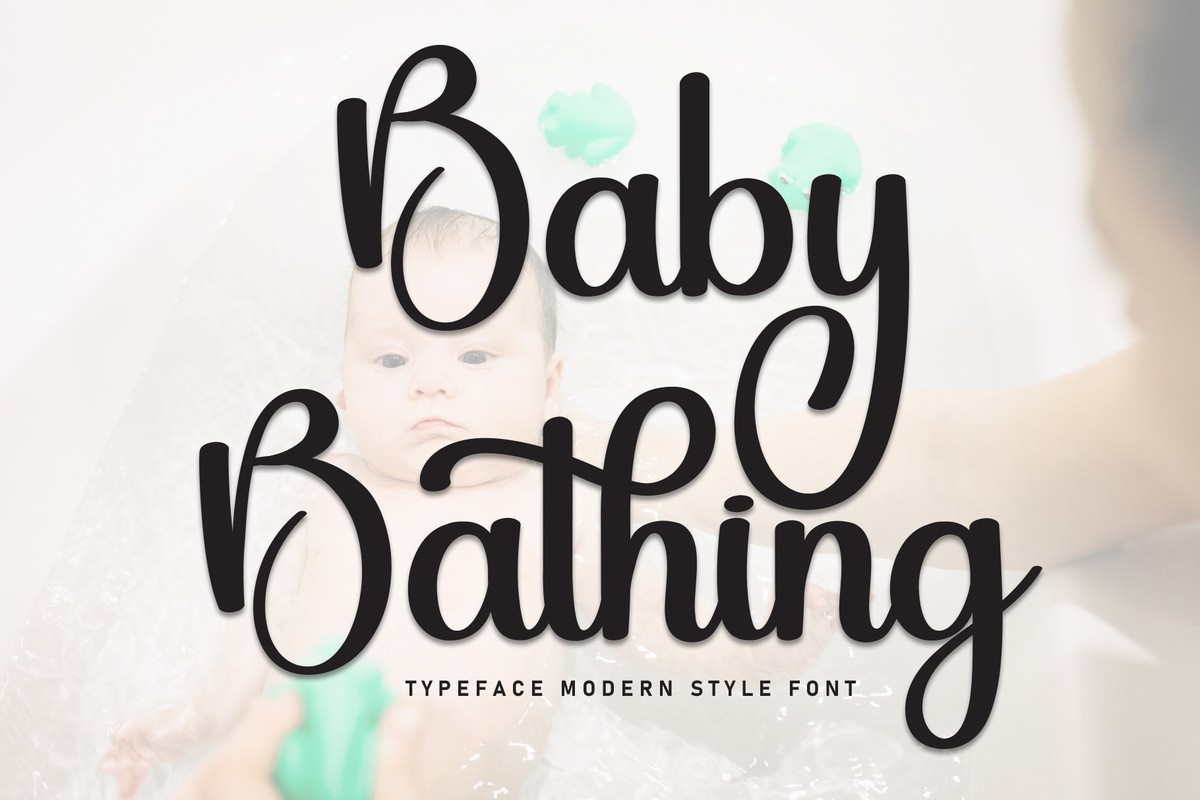 フォント Baby Bathing