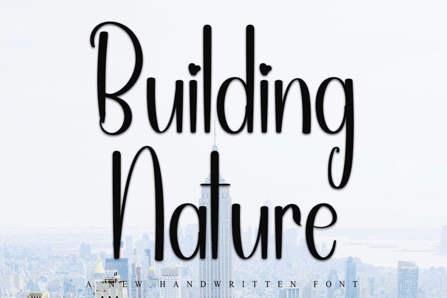 フォント Building Nature