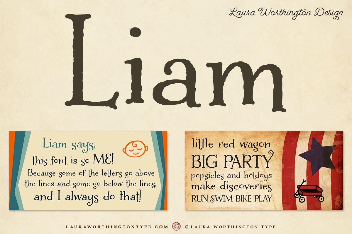 フォント Liam