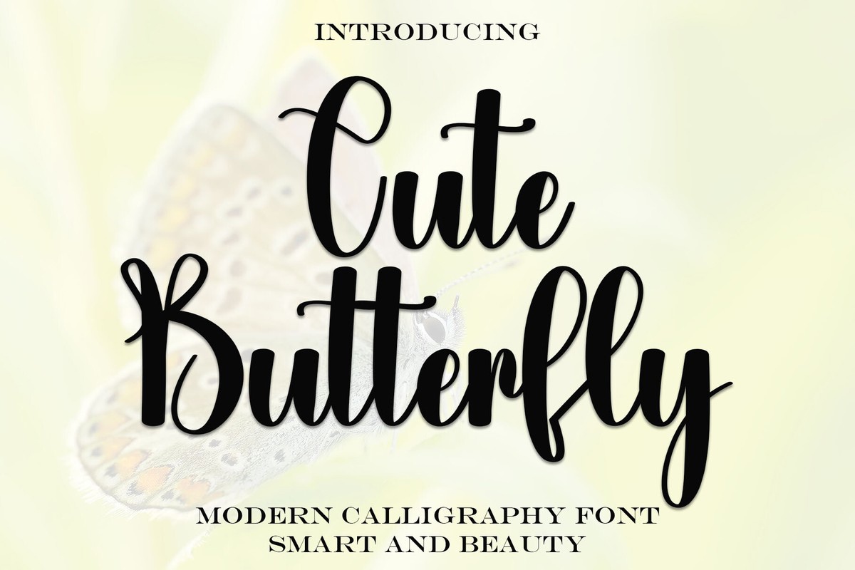 フォント Cute Butterfly