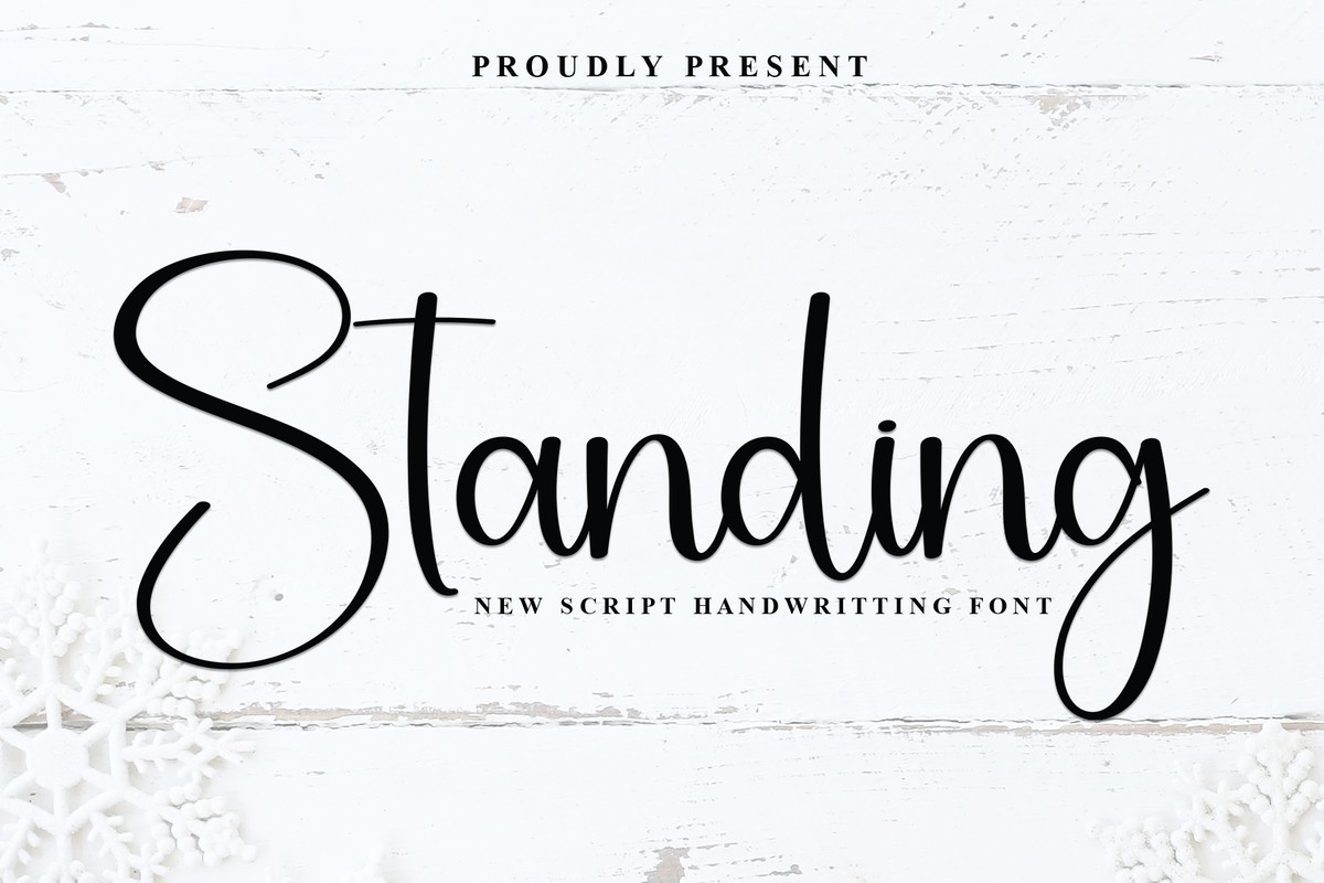 フォント Standing