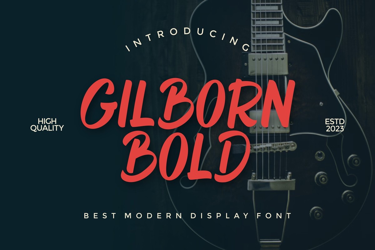 フォント Gilborn Bold