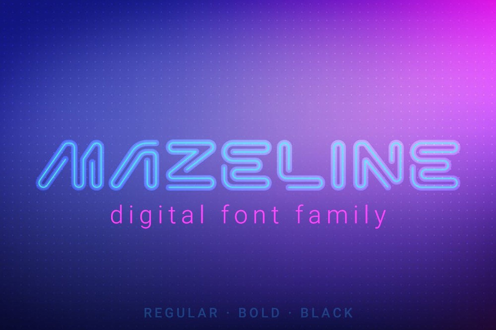 フォント Mazeline